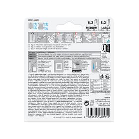 Pack tiras adhesivas 6x2 M 8x2 L