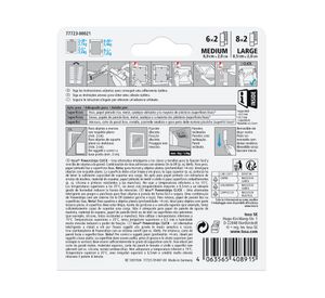 Pack tiras adhesivas 6x2 M 8x2 L