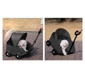 Carro paseo mascota Plegable negro