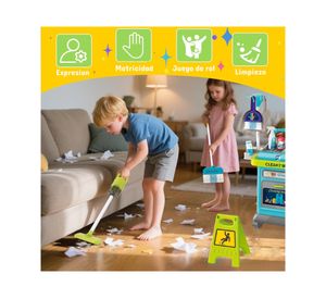Juego infantil carro limpieza 62.5x50x34 cm