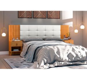 Respaldo adaptable Capitonex blanco/miel 106x160x47 cm