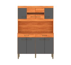 Kit cocina Laura 8 puertas 2 cajones gris