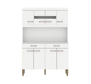 Kit cocina Laura 8 puertas 2 cajones blanco