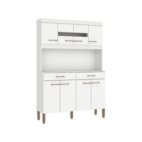 Kit cocina Laura 8 puertas 2 cajones blanco