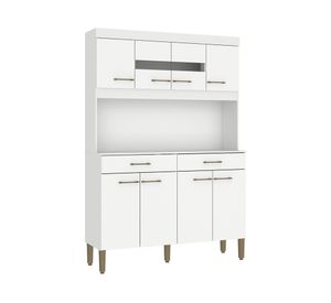 Kit cocina Laura 8 puertas 2 cajones blanco