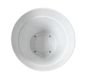 Set 2 maceteros Bio Bamboo Clásico blanco 17x25 cm