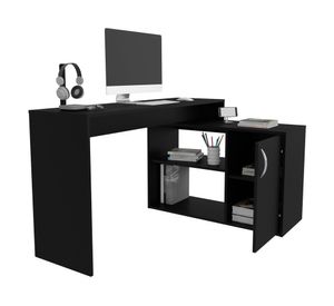 Escritorio en L Axis Eco wengue 71x125x90 cm