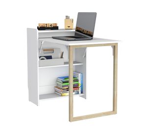 Escritorio Lesli blanco 85.6x101x63.6 cm