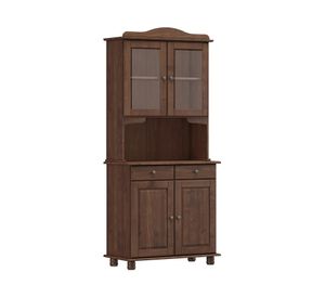 Vitrina Santa Fe caoba 197x88x43 cm