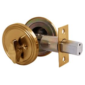 Cerrojo auxiliar llave/perilla bronce