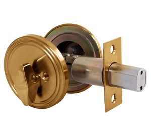 Cerrojo auxiliar llave/perilla bronce