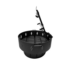 Fogón con parrilla y asador 45.2x98x84 cm