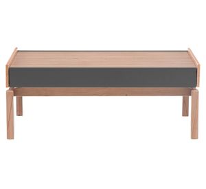 Mesa centro 1 cajón Barcelona grafito/roble