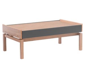 Mesa centro 1 cajón Barcelona grafito/roble