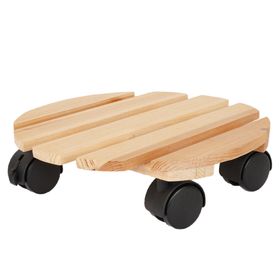 Portamacetas con ruedas redondo 30 cm