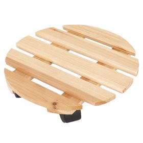 Portamacetas con ruedas redondo 30 cm