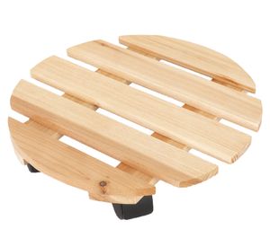 Portamacetas con ruedas redondo 30 cm