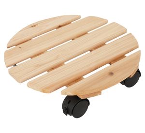 Portamacetas con ruedas redondo 35 cm