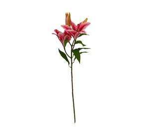 Lilium artificial 75 cm rosa