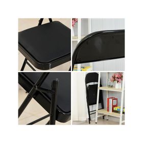Silla plegables con acolchado BDX448 negro