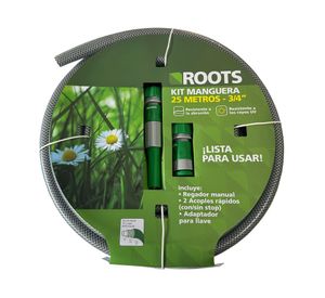 Set riego + manguera 3/4'' x 25 m