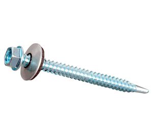 Tornillo autoperforante con golilla #12x1-1/2'' 200 un