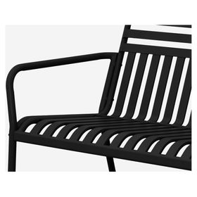 Set living 4 personas Sabrán negro 35x105.5x55 cm