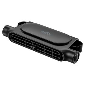 Ventilador respaldo autos USB slim negro