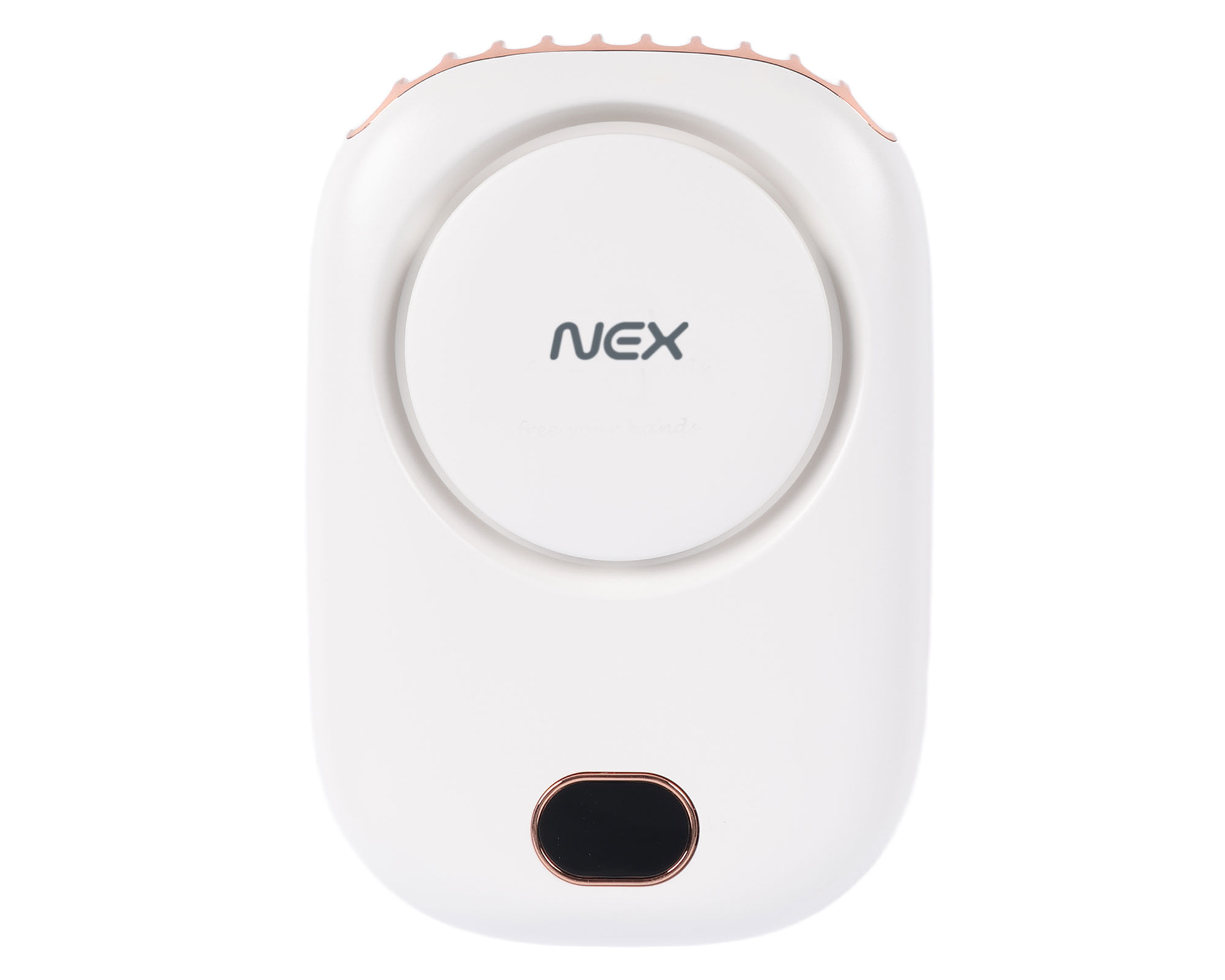 NEX VENTILADOR RECARGABLE USB LANYARD BLANCO