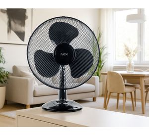 Ventilador escritorio negro 16''