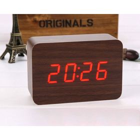Reloj de mesa Y19131-2 10x10x4 cm madera