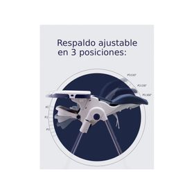 Silla comer 5 posiciones Vancouver azul