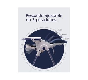 Silla comer 5 posiciones Vancouver azul