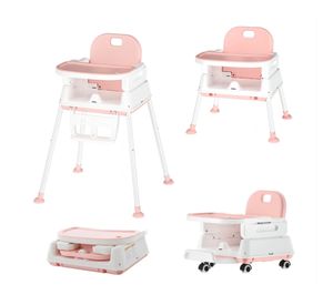 Silla comer 4 en 1 Florencia rosado