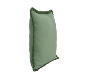 Cojín algodón Toscana verde oscuro 45x45 cm