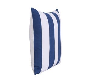 Cojín algodón Riviera líneas azules 45x45 cm