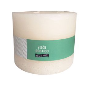 Vela pilar ecru 10x12.5 cm