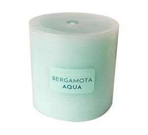 Vela pilar aqua 7x6.8 cm