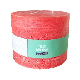 Vela pilar rojo 10x12.5 cm