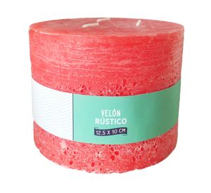 Vela pilar rojo 10x12.5 cm