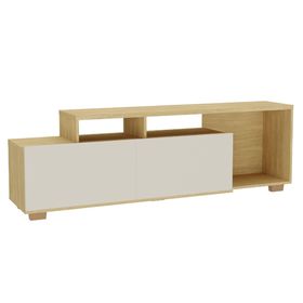 Rack TV 60'' Vulcano Off white/madera