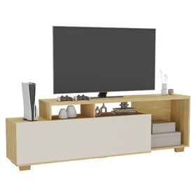 Rack TV 60'' Vulcano Off white/madera