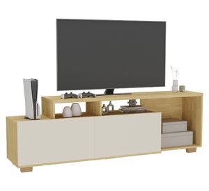 Rack TV 60'' Vulcano Off white/madera