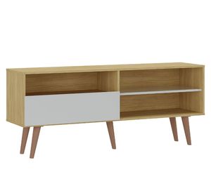 Rack TV 65'' Summer blanco/madera