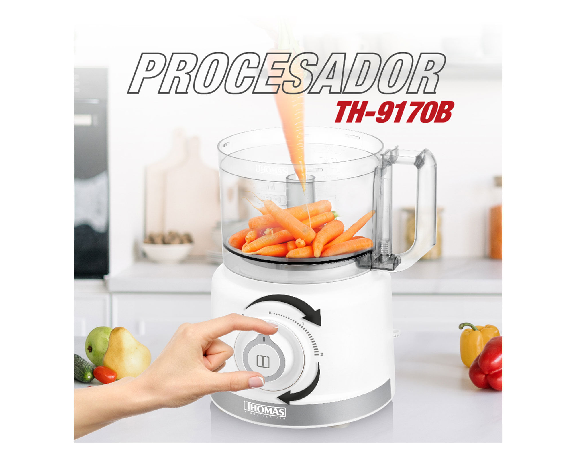 Licuadora y procesadora de alimentos TH-9170B 900 W | Easy.cl