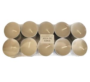 Vela T-light gris 20 un.