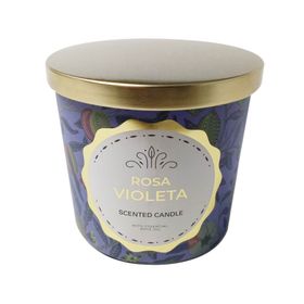 Vela Mundo 4 morado 10x10 cm