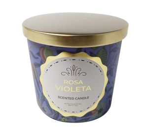 Vela Mundo 4 morado 10x10 cm