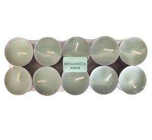Vela T-light aqua 20 un.