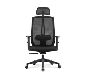 Silla oficina con cabecero One negro